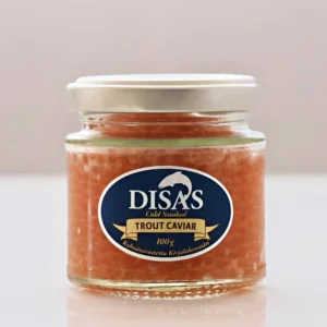Caviar de trucha, ahumado en frío