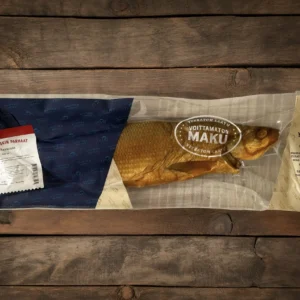 Pescado coregono ahumado en caliente