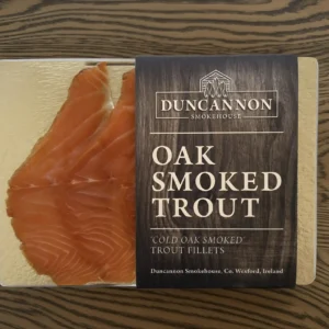 Trucha ahumada en frío, lonchas